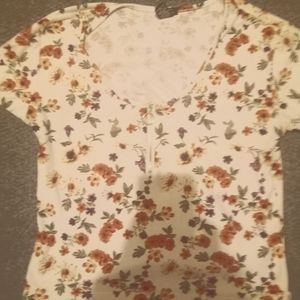 Flowered crop top